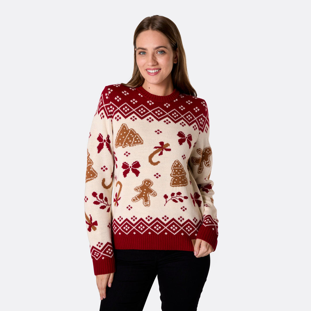 Women's Gingerbread Christmas Sweater