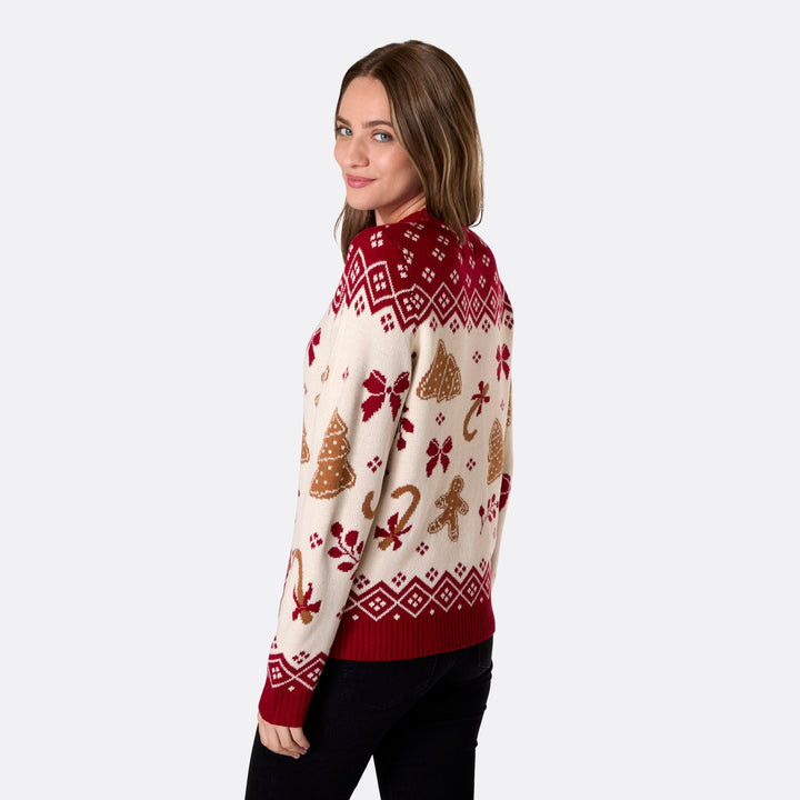 Women's Gingerbread Christmas Sweater