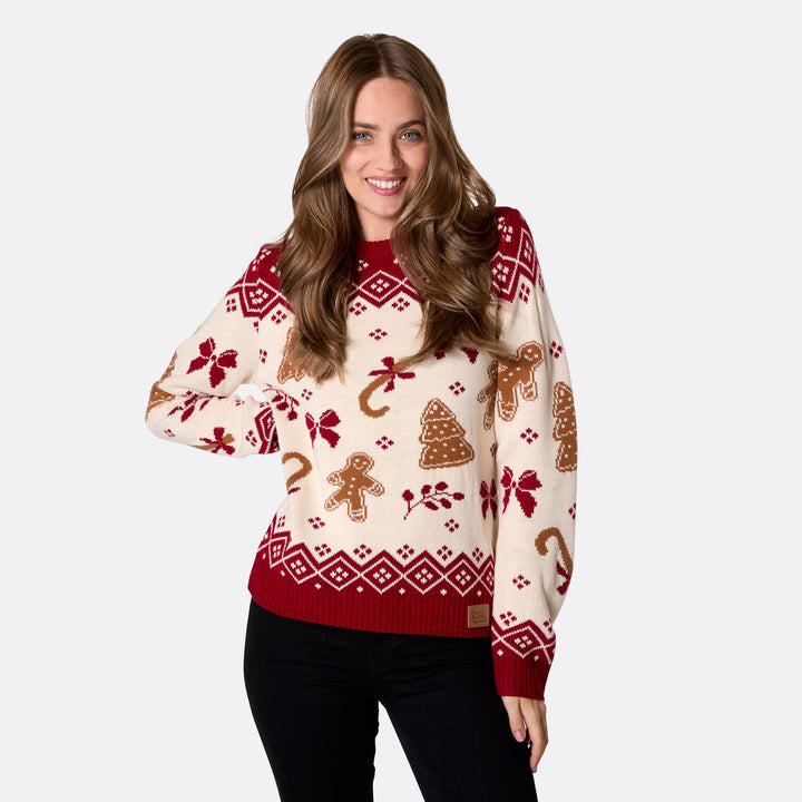 Women's Gingerbread Christmas Sweater
