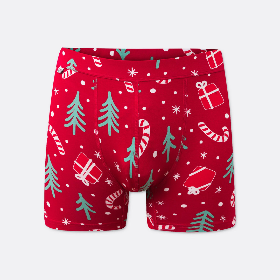 Red Christmas Pattern Boxers