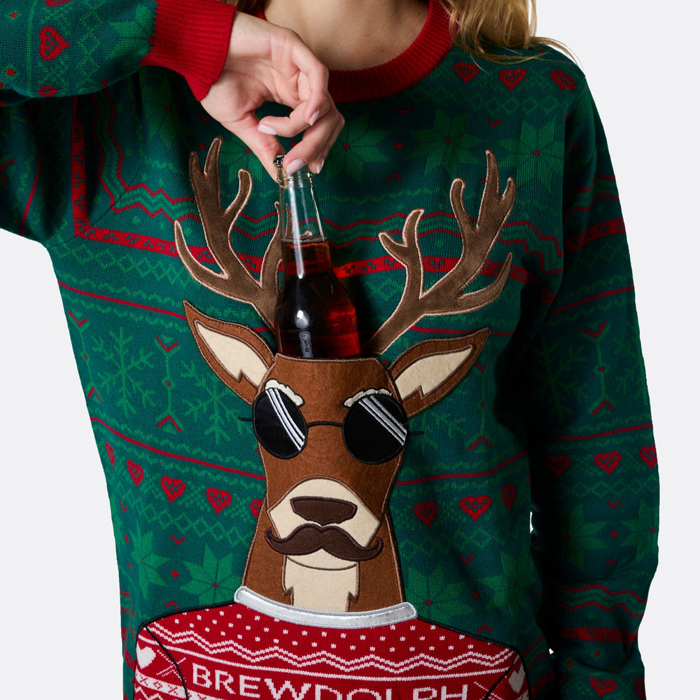Women's Brewdolph Christmas Sweater