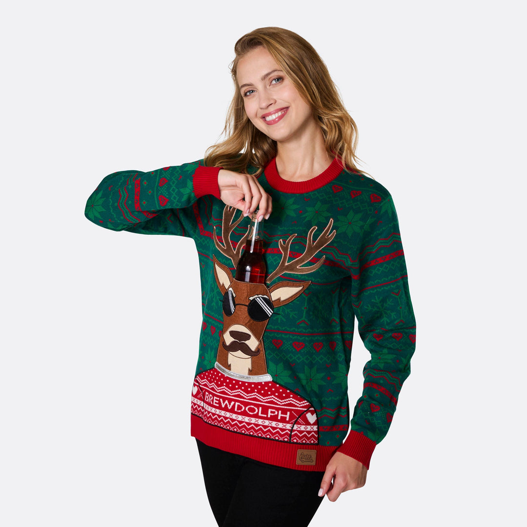 Women's Brewdolph Christmas Sweater