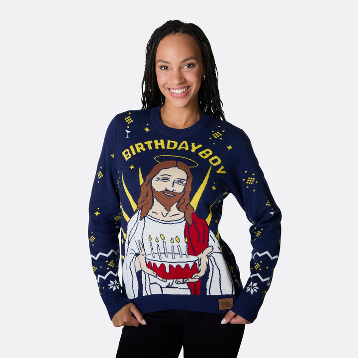 Women's Birthday Boy Christmas Sweater