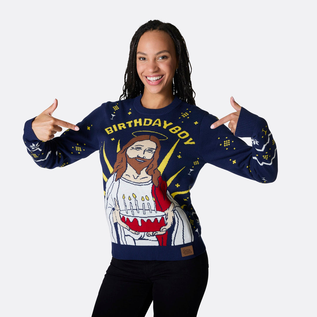Women's Birthday Boy Christmas Sweater