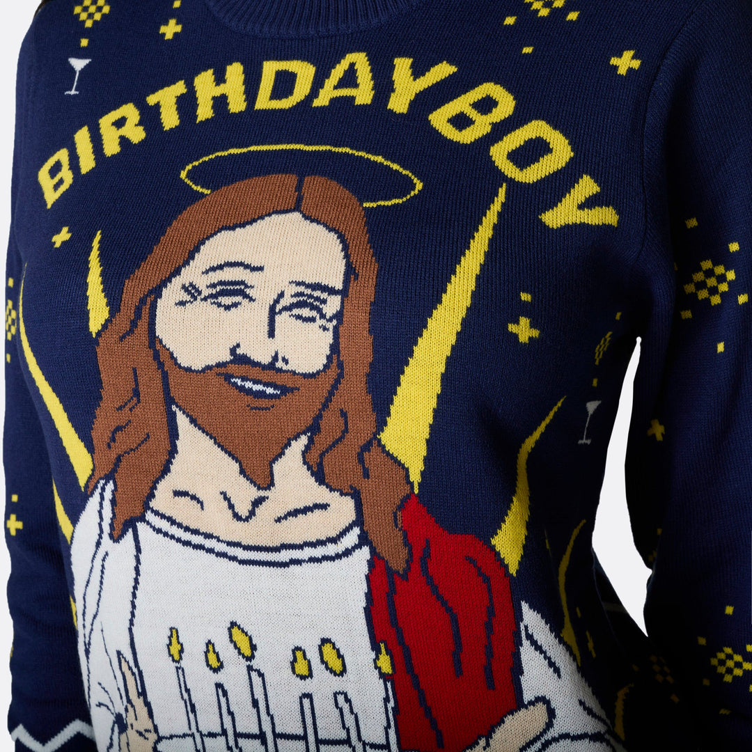 Women's Birthday Boy Christmas Sweater