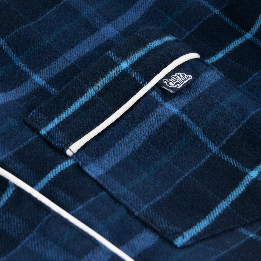 Blue Flannel Christmas Pyjamas Family