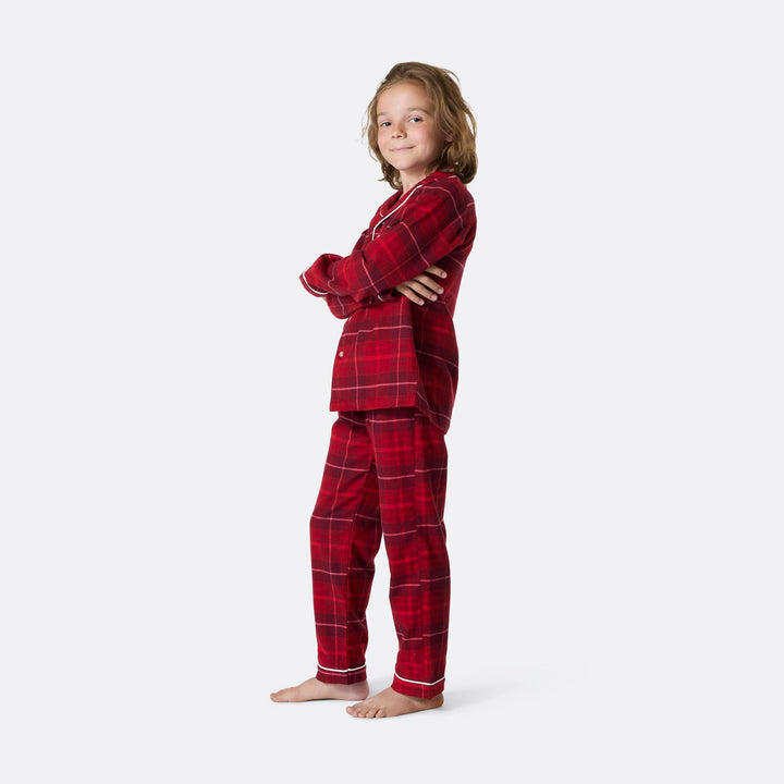 Kids' Red Flannel Christmas Pyjamas