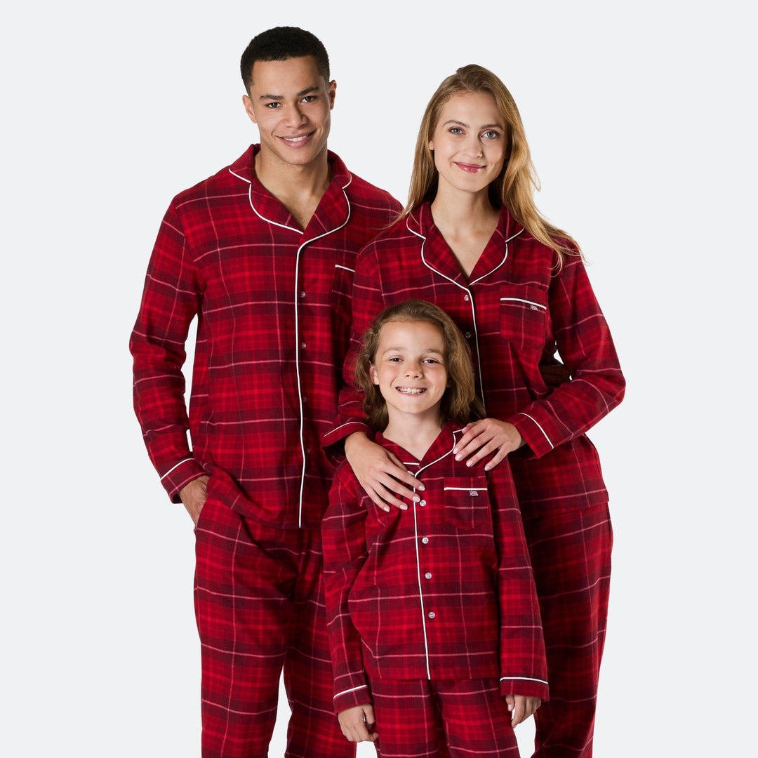 Red Flannel Christmas Pyjamas Family