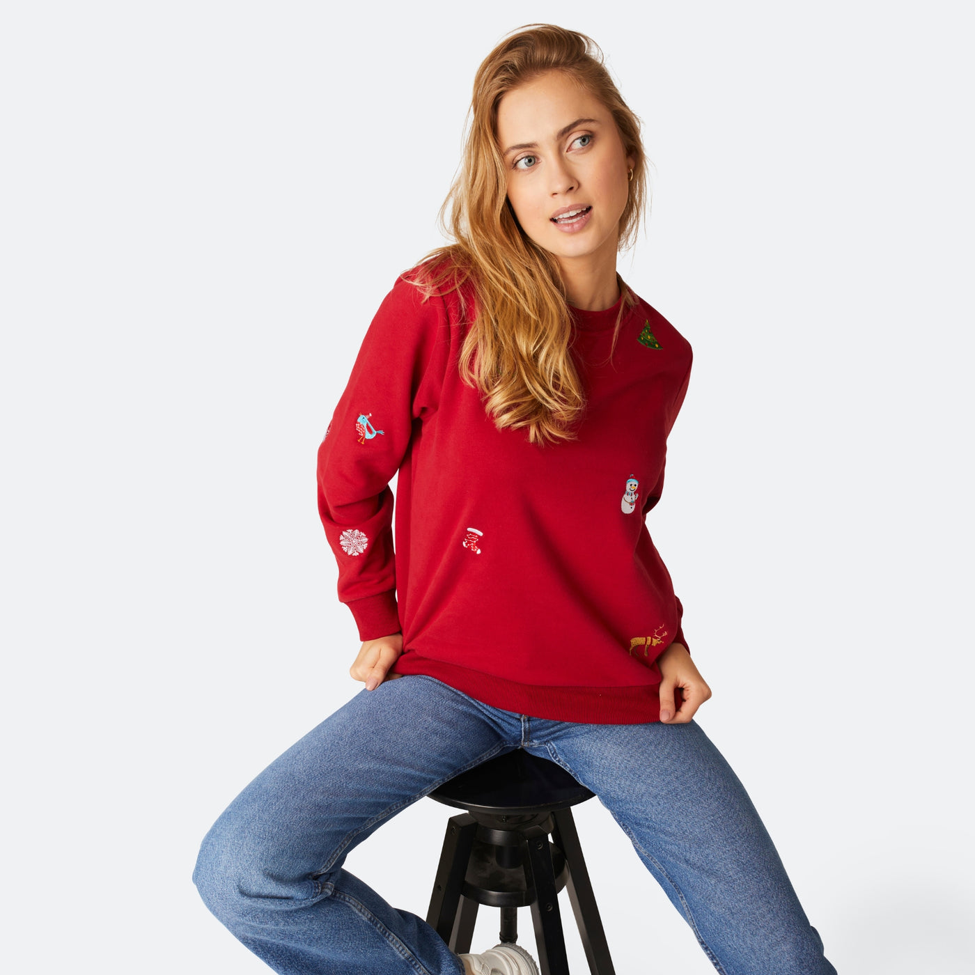Women's Red Christmas Sweatshirt