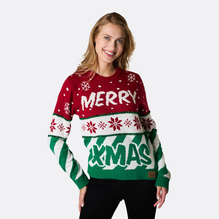 Women's Merry Xmas Christmas Sweater