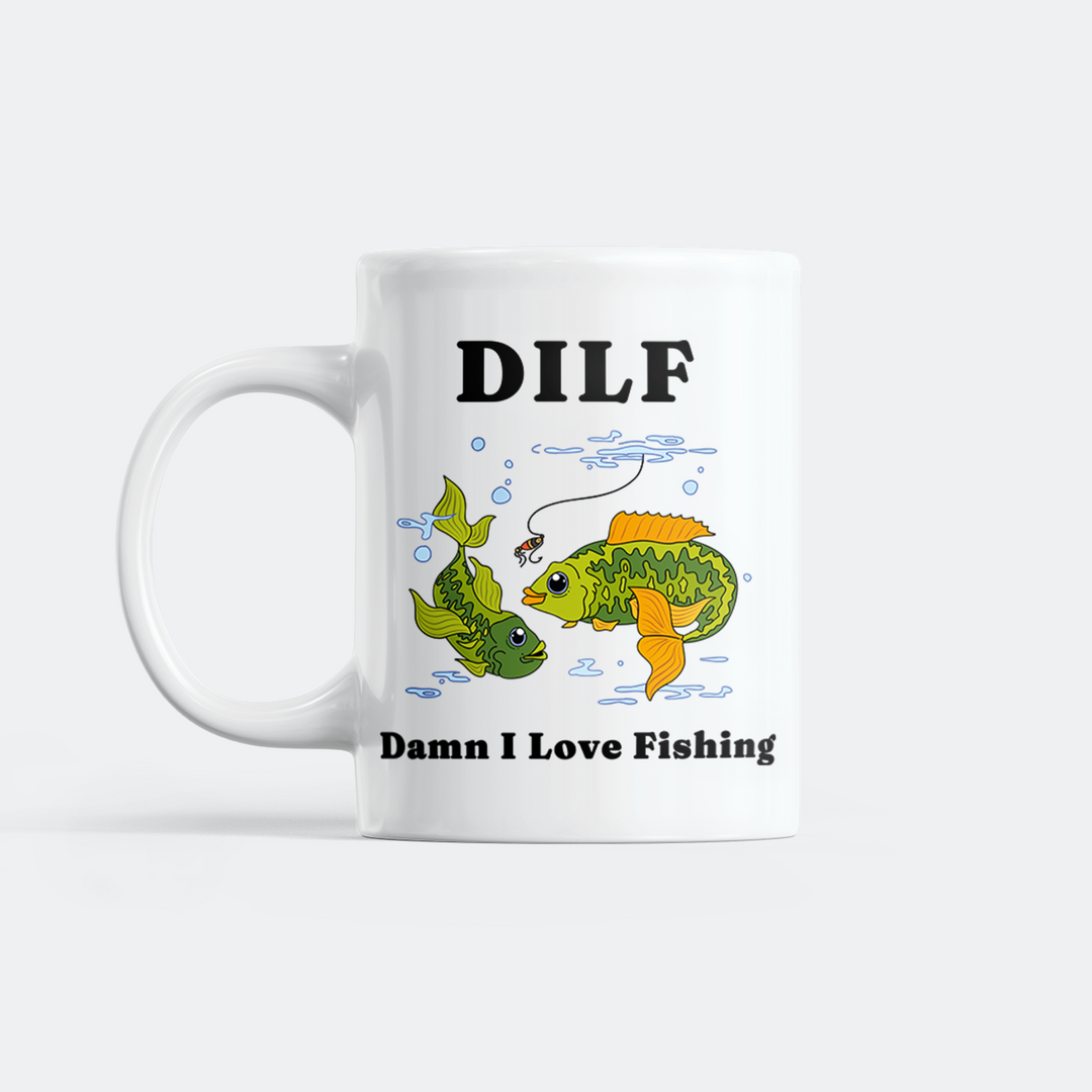 Damn I Love Fishing Mug