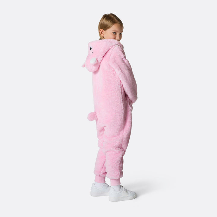 Kids' Pink Teddy Bear Onesie