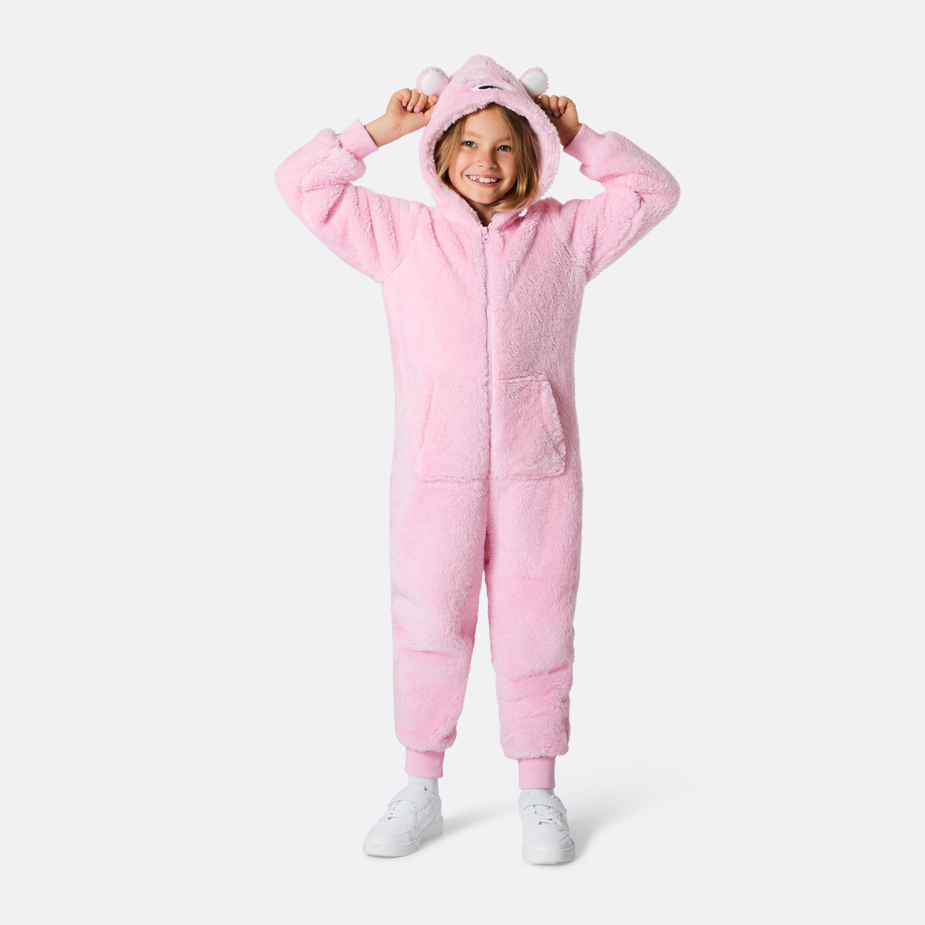Kids' Pink Teddy Bear Onesie Europe's largest selection SillySanta