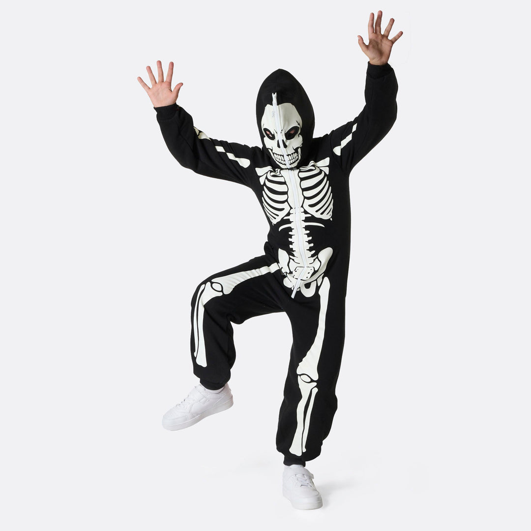 Kids' Skeleton Halloween Onesie