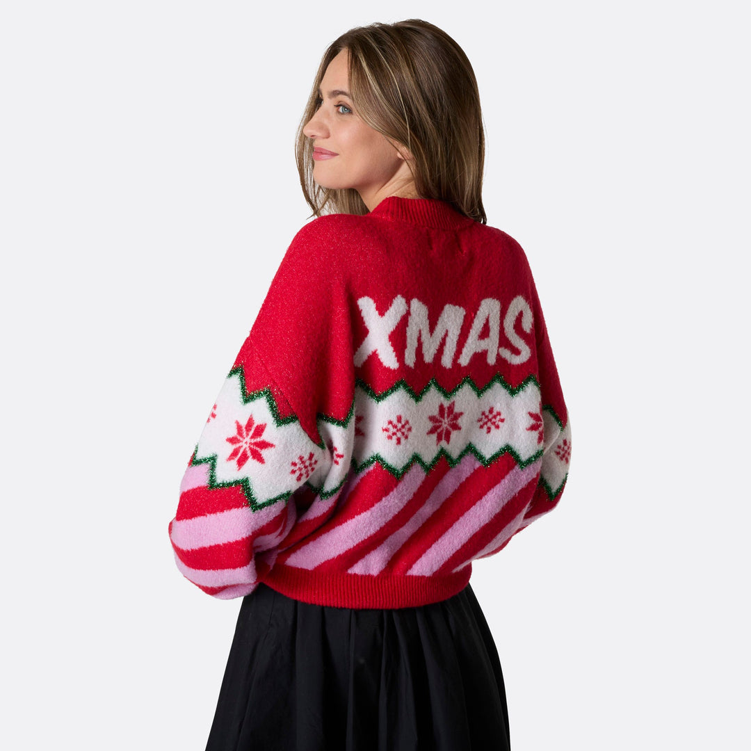 Women's Merry Xmas Oversized Christmas Sweater