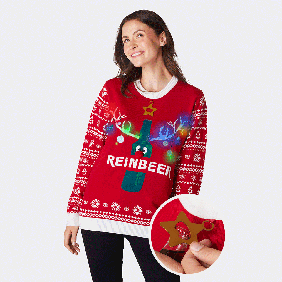 Women's Reinbeer Red Christmas Sweater Europe's largest