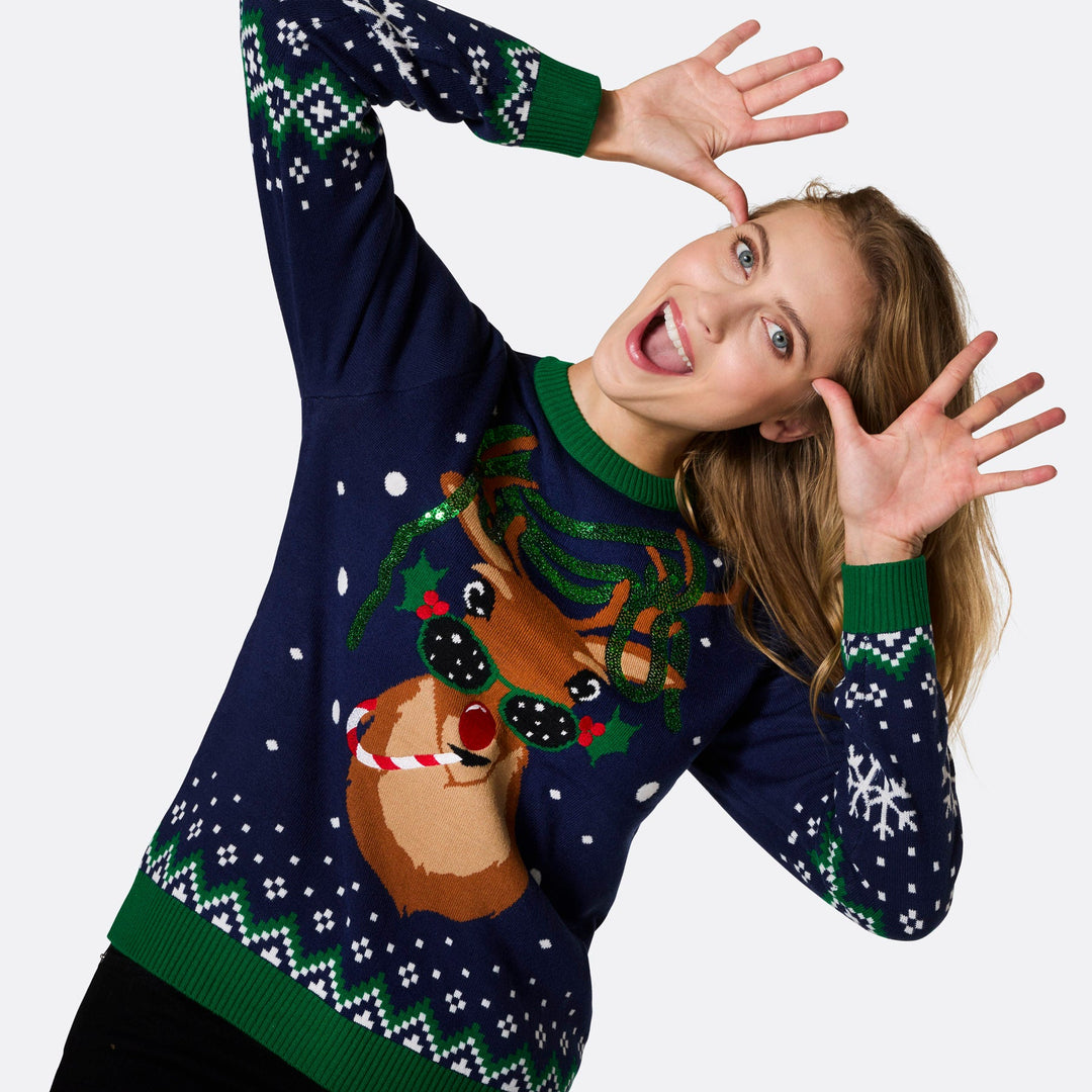 Women's Rudolph Christmas Sweater