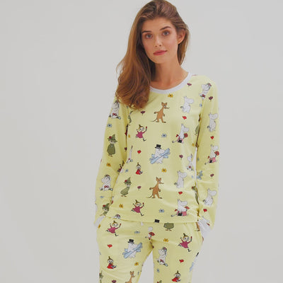 Women's Yellow Moomin Pyjamas