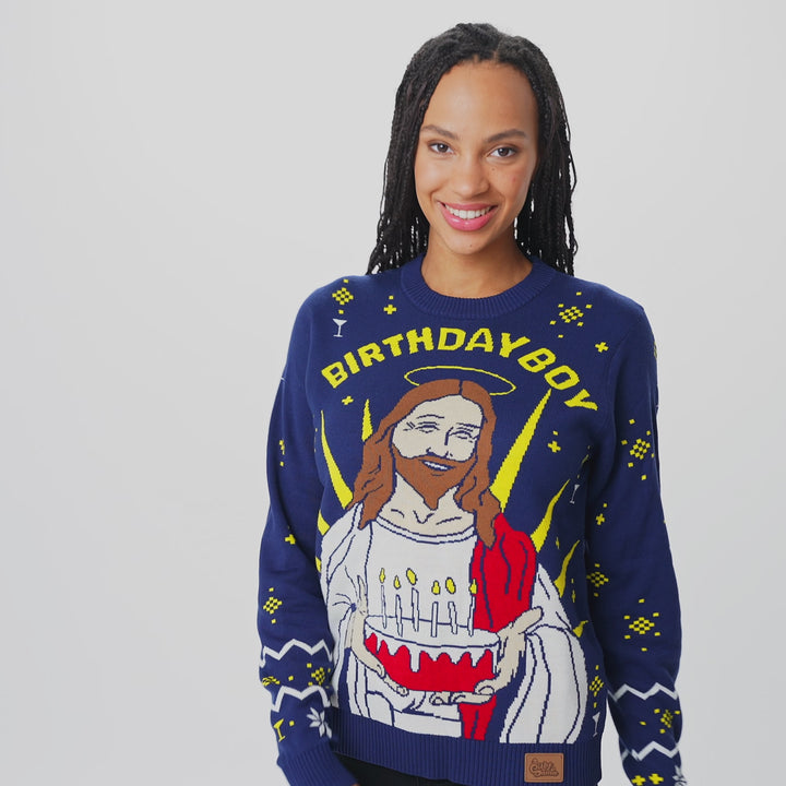 Women's Birthday Boy Christmas Sweater