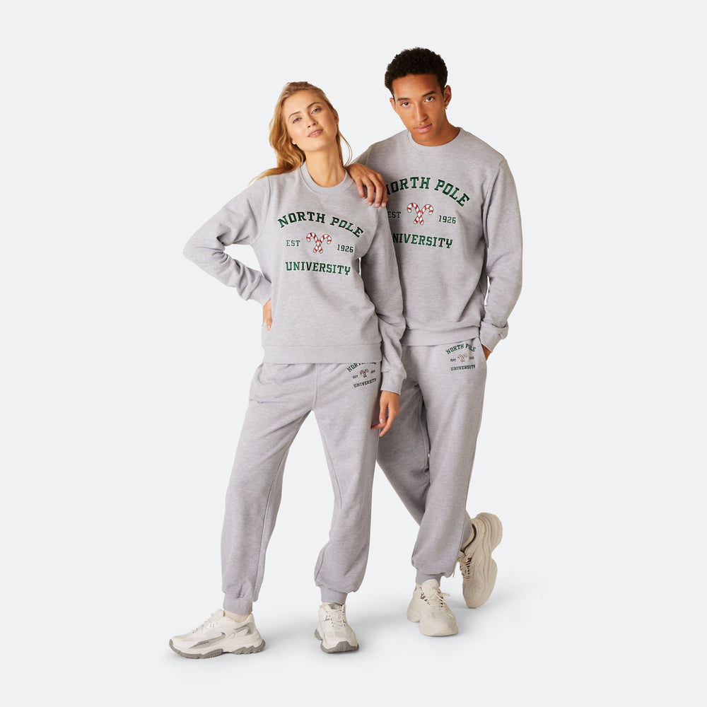Men's North Pole University Christmas Sweat Set