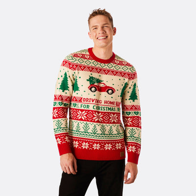Men's Driving Home Christmas Sweater