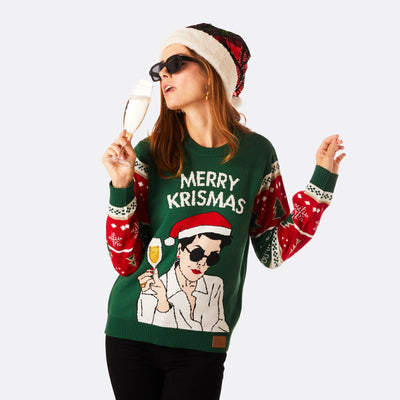 Women's Merry Krismas Christmas Sweater