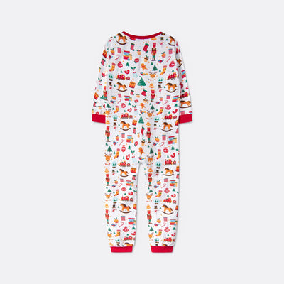Kids' White Christmas Dream Overall Christmas Pyjamas
