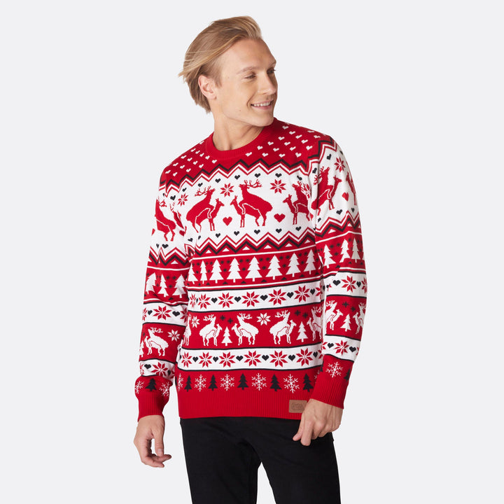 Men's Humping Reindeers Christmas Sweater