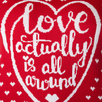 Men's Love Actually Is All Around Christmas Sweater