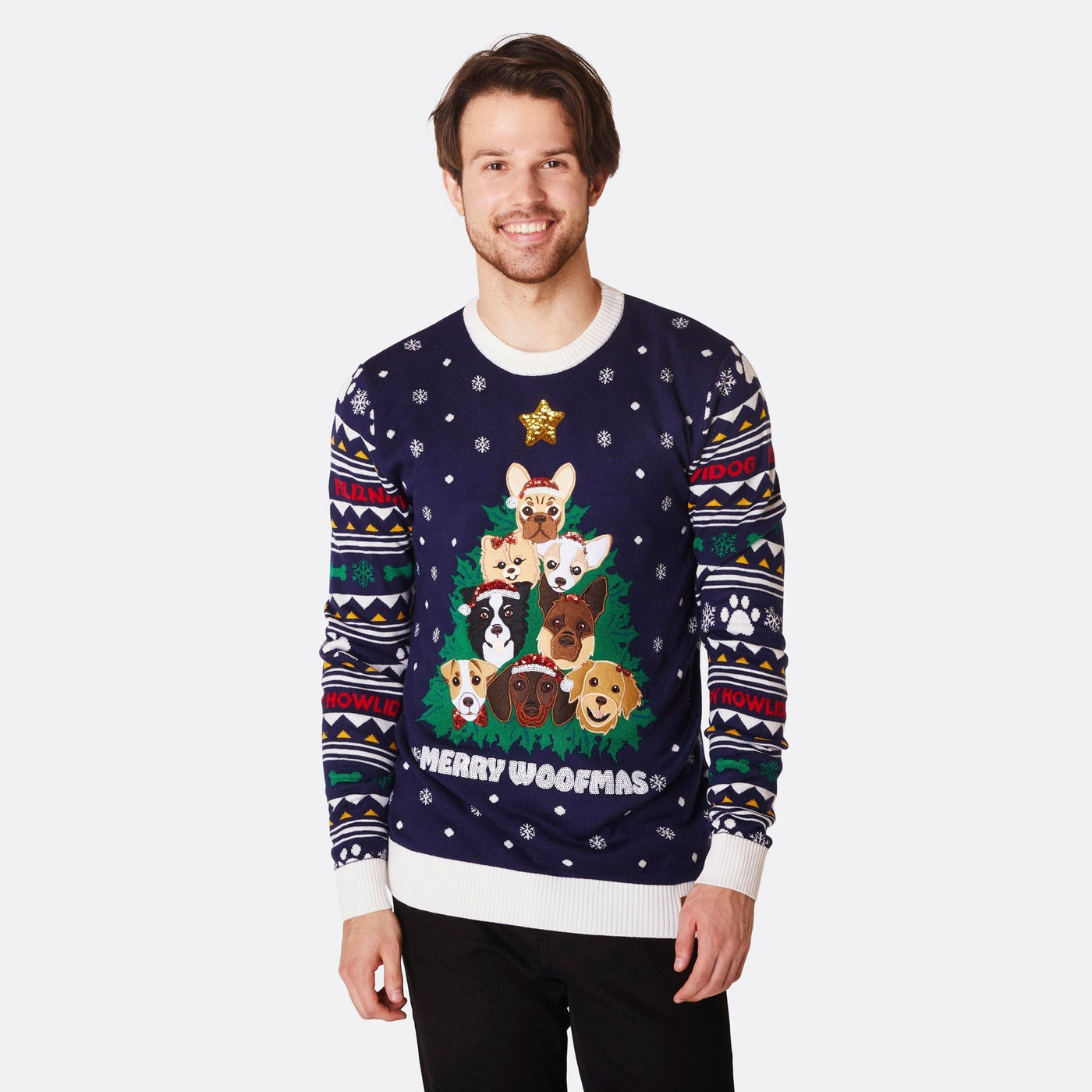 Men's Merry Woofmas Christmas Sweater