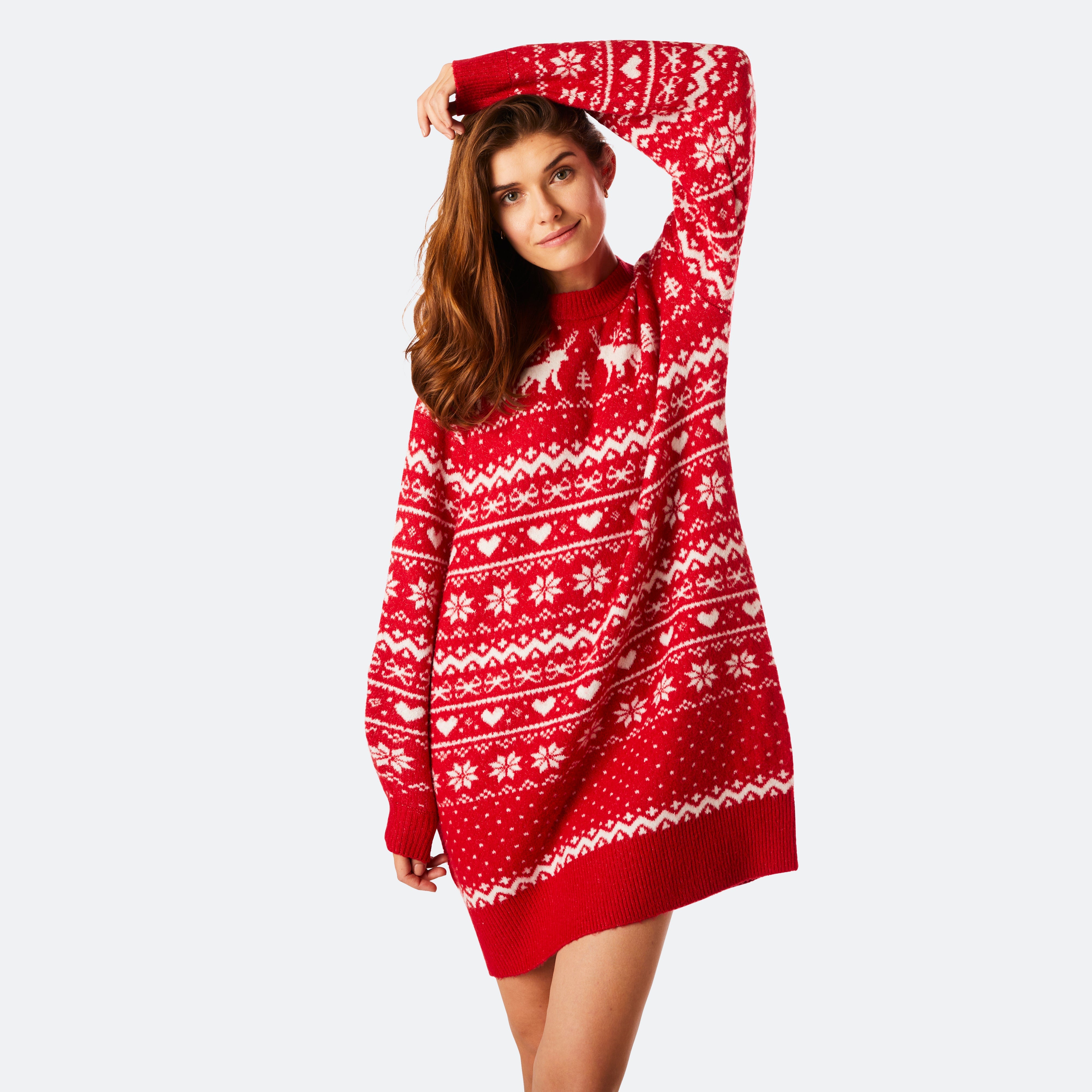 Women's Red Oversized Christmas Dress - Europe's largest selection Women's Red Oversized Christmas Dress - Europe's largest selection