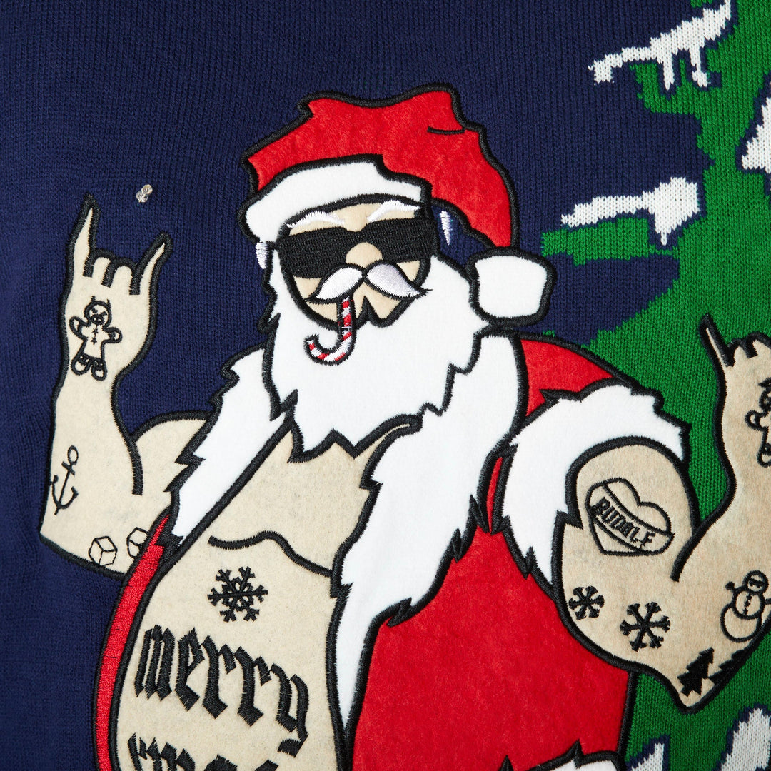 Women's Biker Christmas Sweater