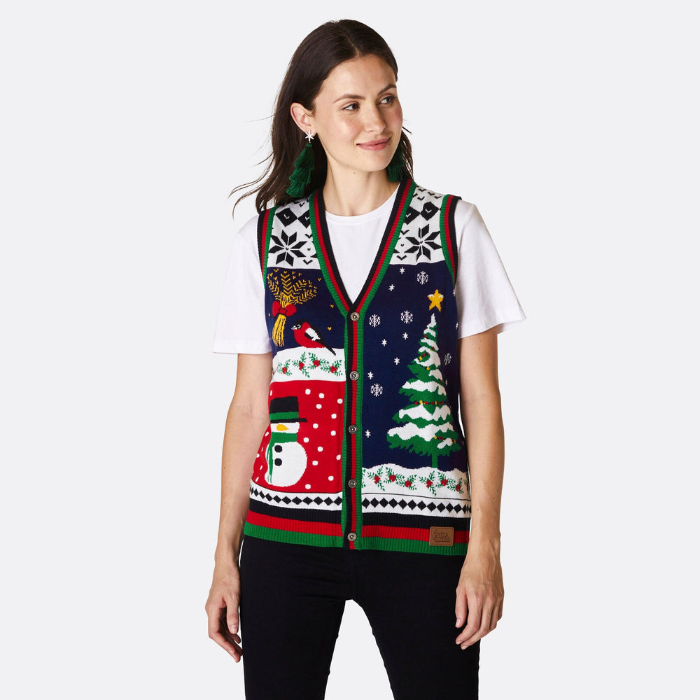 Women's Christmas Waistcoat