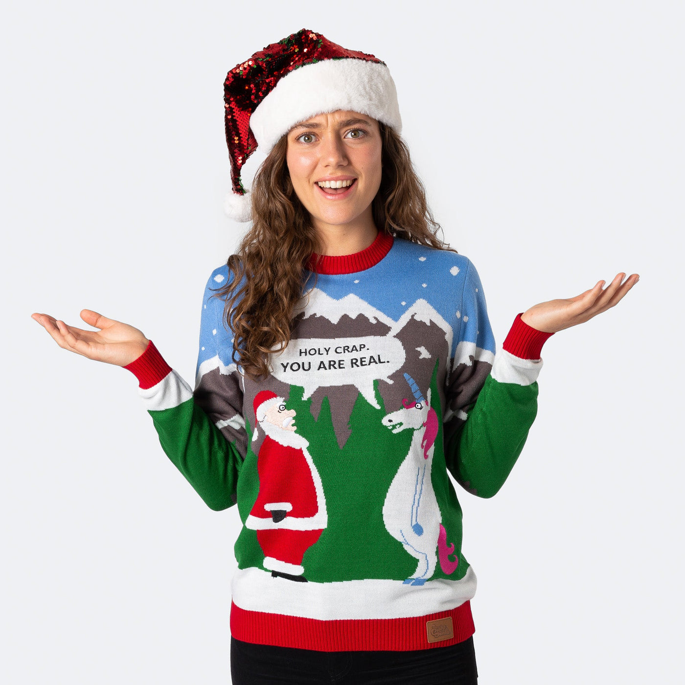 Women's Holy Crap Christmas Sweater