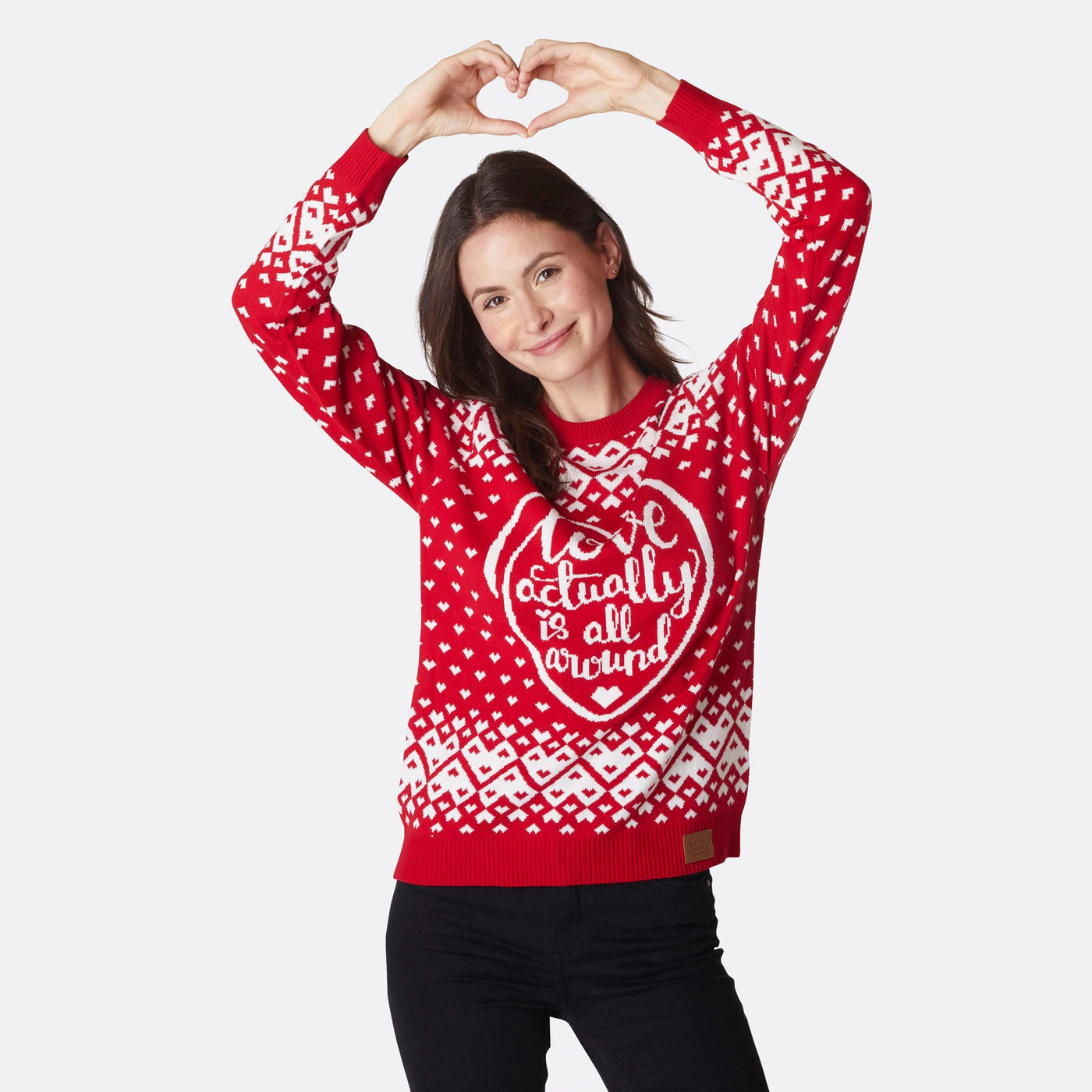Women's Love Actually Is All Around Christmas Sweater