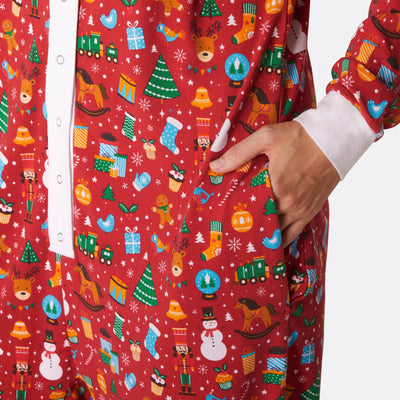 Women's Red Christmas Dream Overall Christmas Pyjamas
