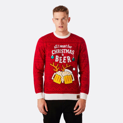 Men's Beer Christmas Sweater