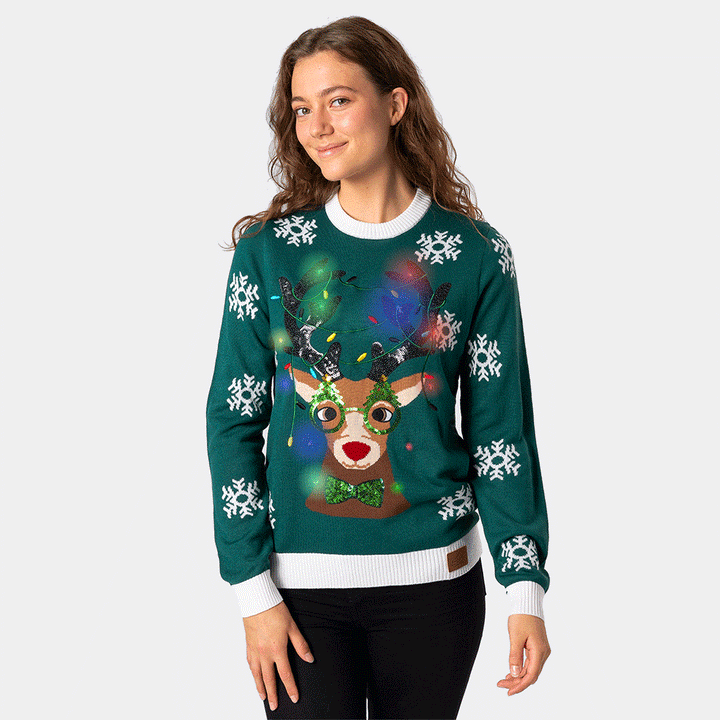 Women's Rudolf Christmas Sweater