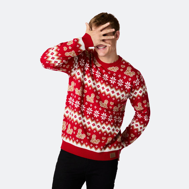 Men's Gingerbread Christmas Sweater