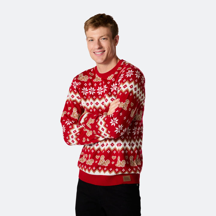 Men's Gingerbread Christmas Sweater