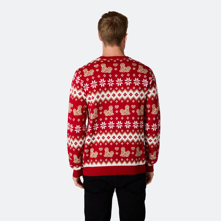 Men's Gingerbread Christmas Sweater