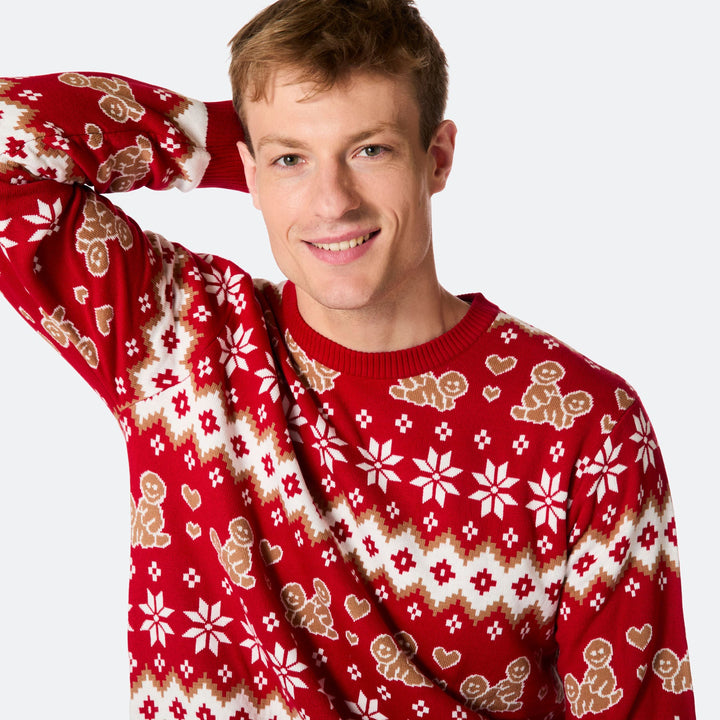 Men's Gingerbread Christmas Sweater