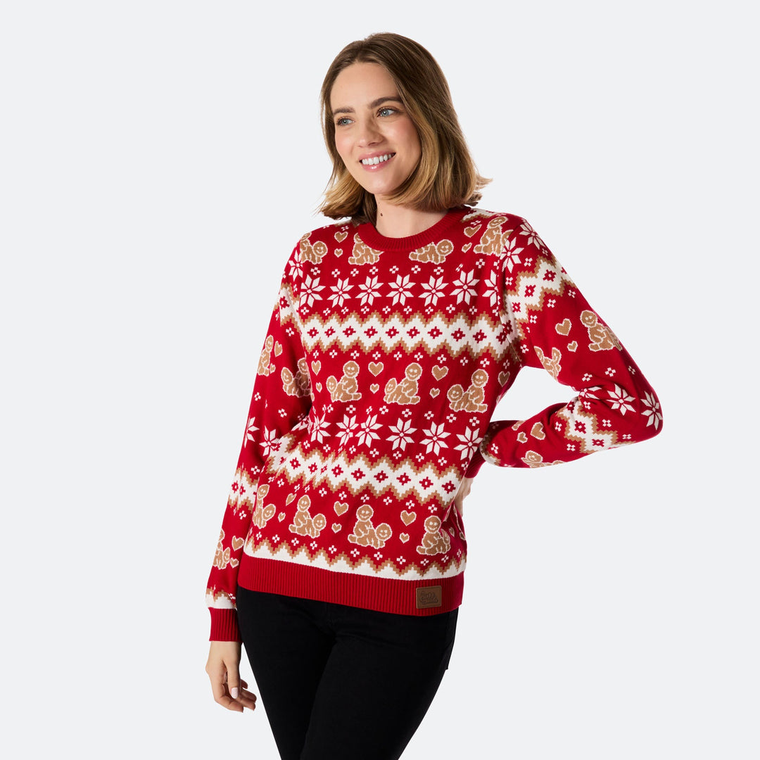 Women's Gingerbread Christmas Sweater