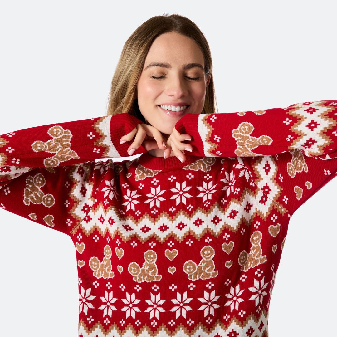 Women's Gingerbread Christmas Sweater