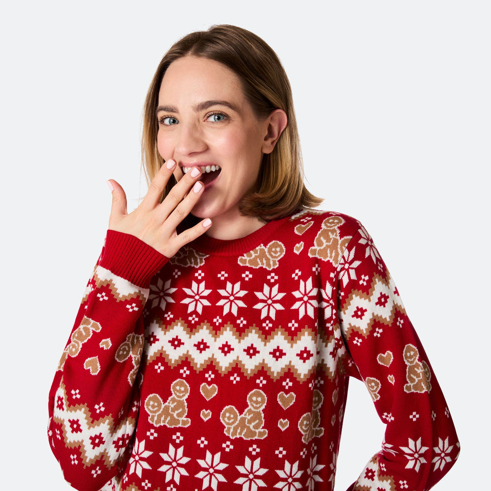 Women's Gingerbread Christmas Sweater