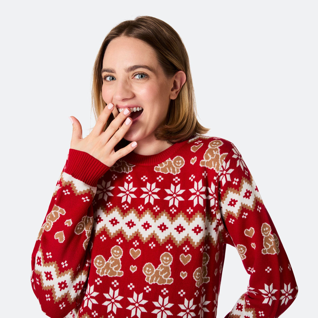 Women's Gingerbread Christmas Sweater