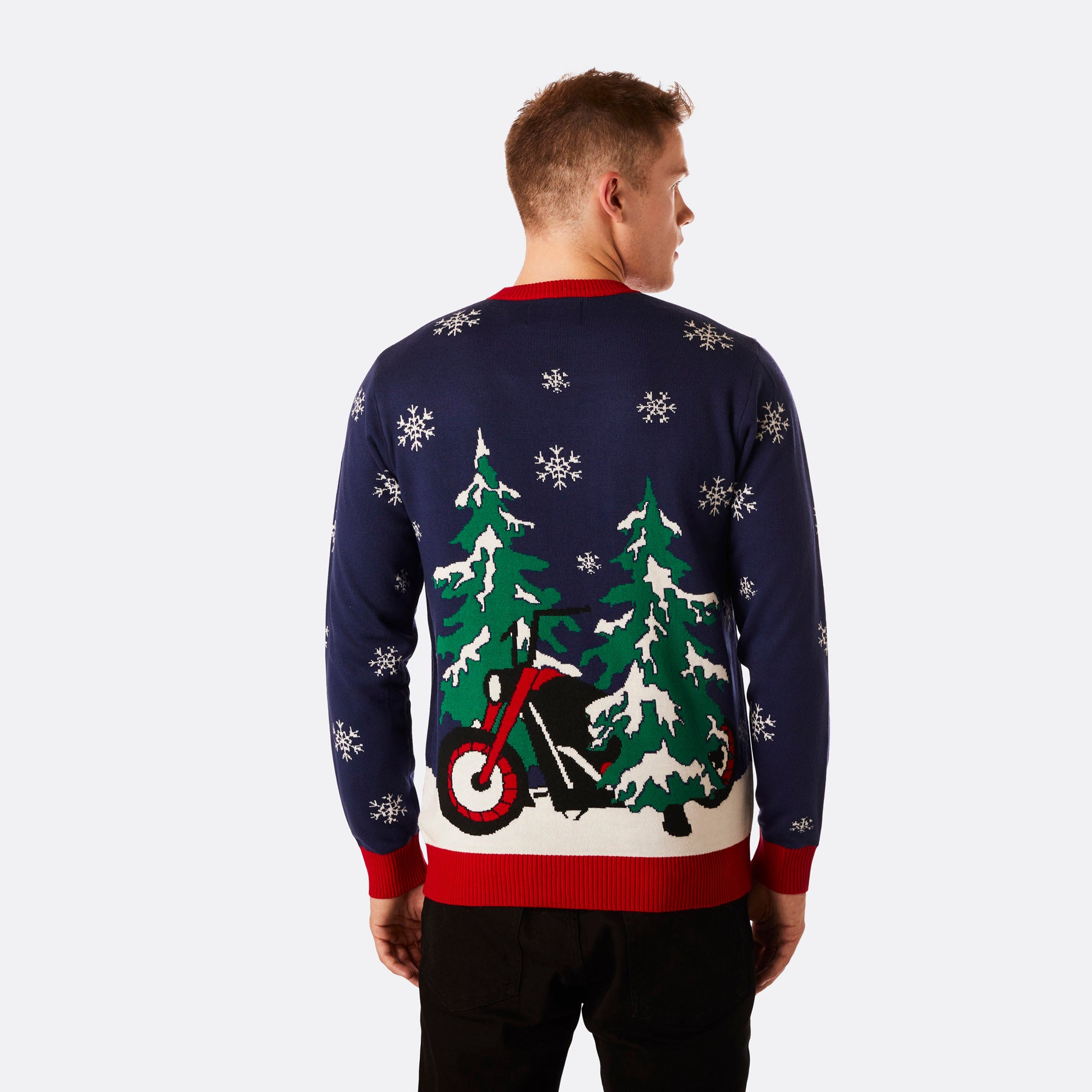 Motorcycle christmas jumper hotsell