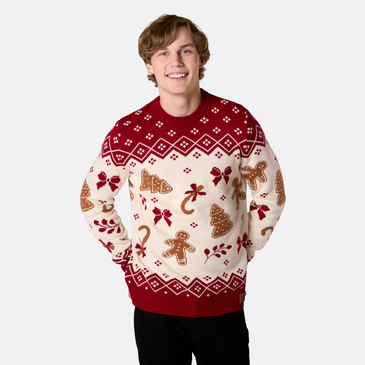 Men's Gingerbread Christmas Sweater