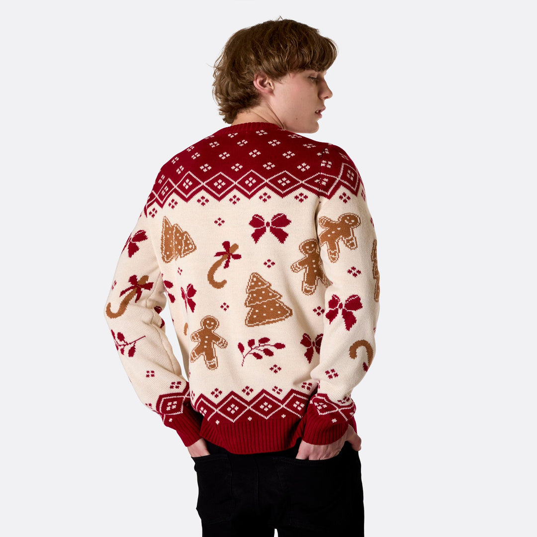 Men's Gingerbread Christmas Sweater