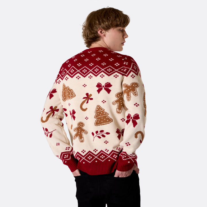 Men's Gingerbread Christmas Sweater